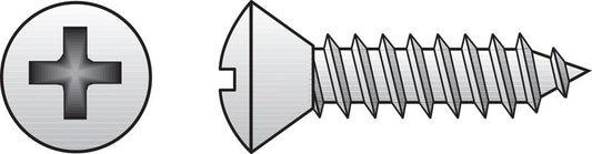 HILLMAN No. 10 Ga. X 2-1/2 in. L Phillips Oval Head Sheet Metal Screws 50 pk