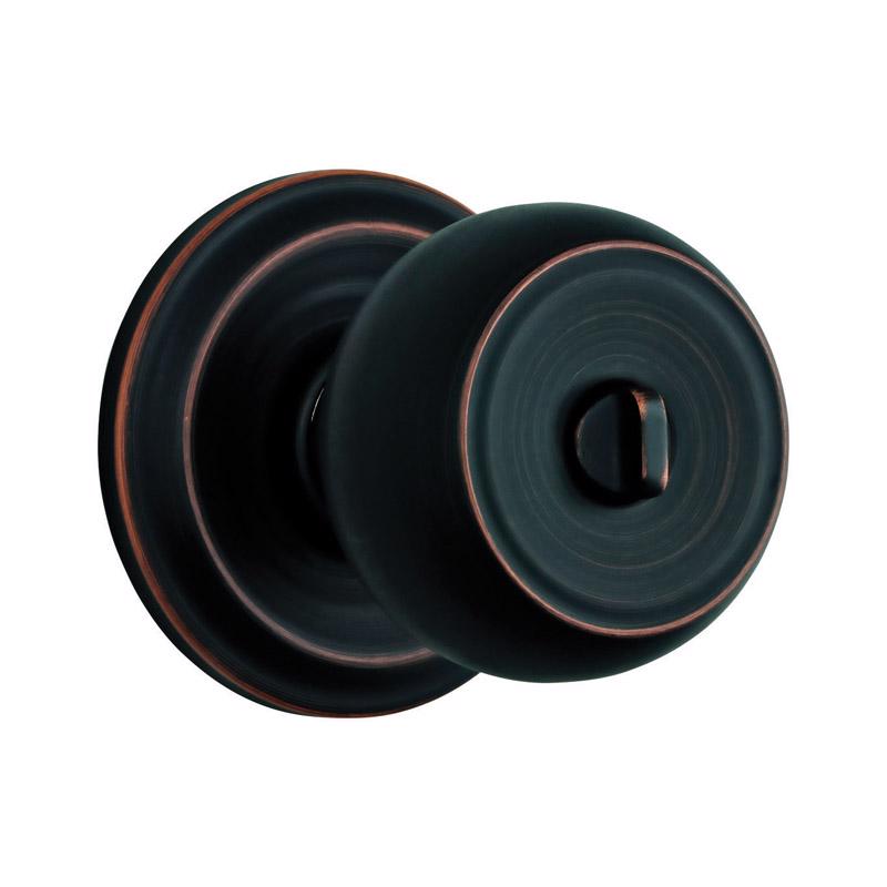 Brinks Push Pull Rotate Stafford Oil Rubbed Bronze Entry Knob KW1 1.75 in.