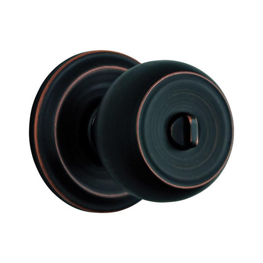 Brinks Push Pull Rotate Stafford Oil Rubbed Bronze Entry Knob KW1 1.75 in.