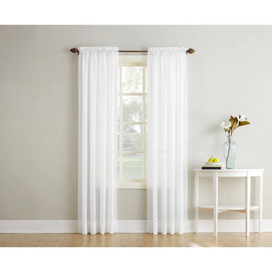 No. 918 Reno White Curtain 102 in. W X 84 in. L