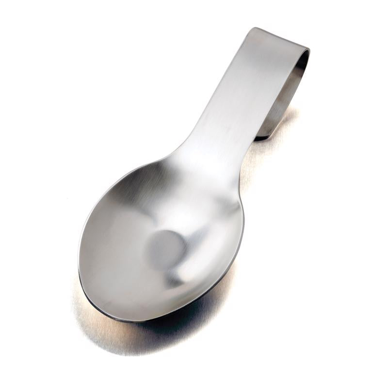 Amco Houseworks Silver Stainless Steel Spoon Rest