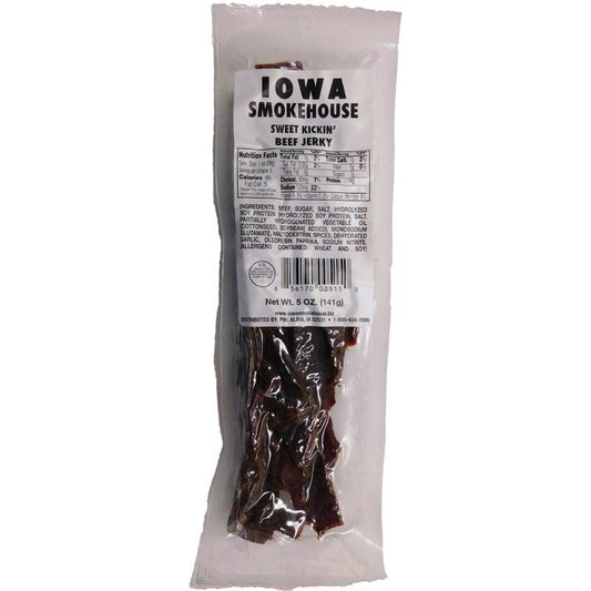 IOWA SMOKEHOUSE Sweet Kickin Beef Jerky 5 oz Packet