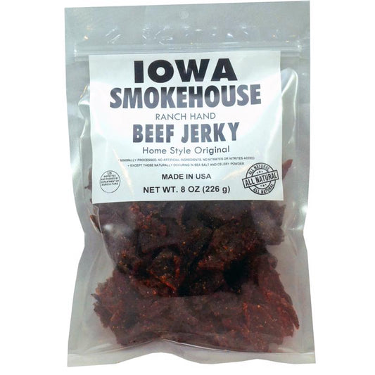 IOWA SMOKEHOUSE Ranch Hand Homestyle Original Beef Jerky 8 oz Packet