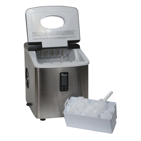 Chard Silver Stainless Steel Ice Maker 26 lb