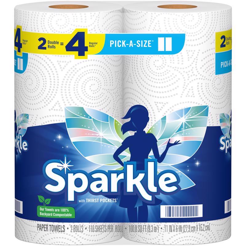 Sparkle Pick-A-Size Paper Towels 110 sheet 2 ply 2 pk
