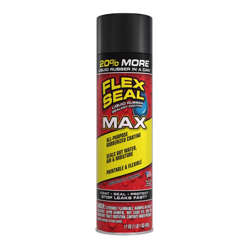 Flex Seal Family of Products Flex Seal MAX Black Rubber Spray Sealant 17 oz