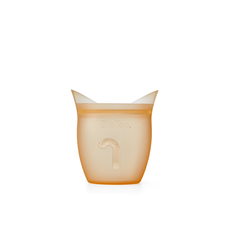 Zip Top 4 oz Orange Storage Cup 1 pk