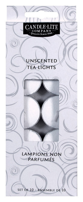 Candle-Lite White Unscented Scent Tea Light Candle