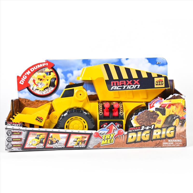 Sunny Days Maxx Action Dig Rig Motorized Truck Yellow 1 pc