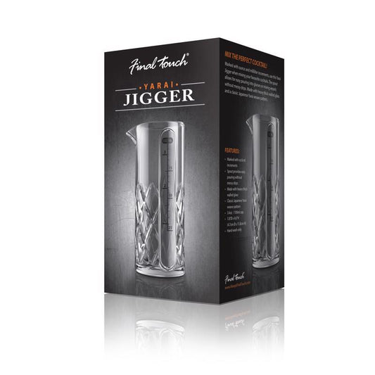 Final Touch 3.4 oz Clear Glass Jigger