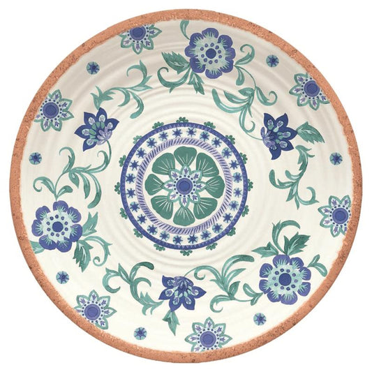 TarHong Rio Turquoise Multicolored Melamine Artisan Platter 14 in. D 1 each