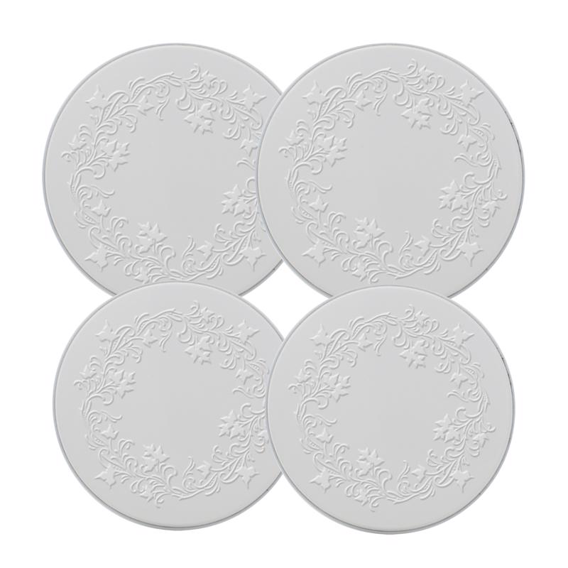 Range Kleen White Stainless Steel Burner Cover Set