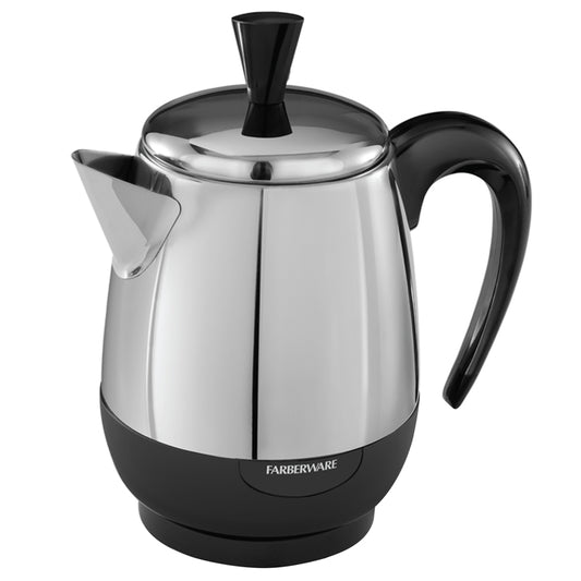 Farberware 4 cups Black/Silver Percolator
