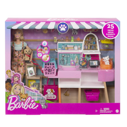 Barbie Barbie Doll and Pet Boutique Multicolored 25 pc