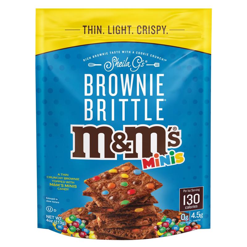 Brownie Brittle M and M's Minis Brownie Brittle 4 oz Bagged