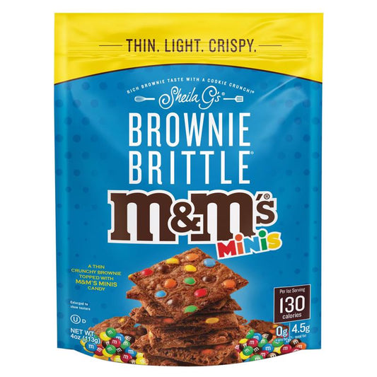 Brownie Brittle M and M's Minis Brownie Brittle 4 oz Bagged