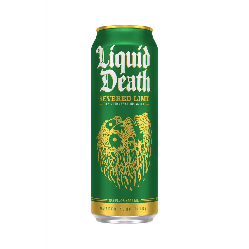 Liquid Death Severed Lime Lime Sparkling Natural Mineral Water 19.2 oz 1 pk