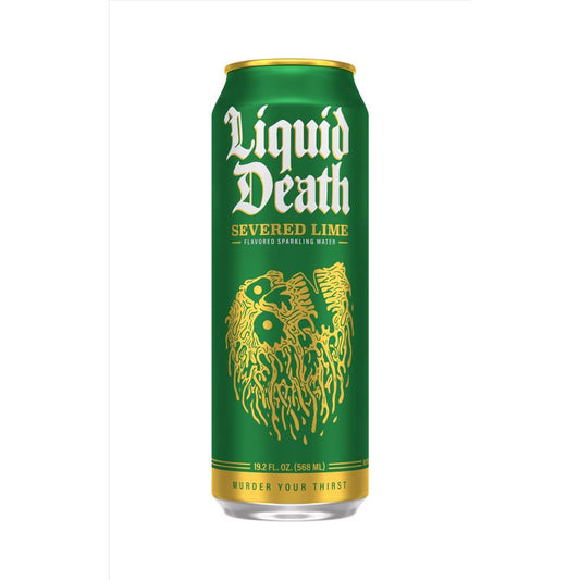 Liquid Death Severed Lime Lime Sparkling Natural Mineral Water 19.2 oz 1 pk