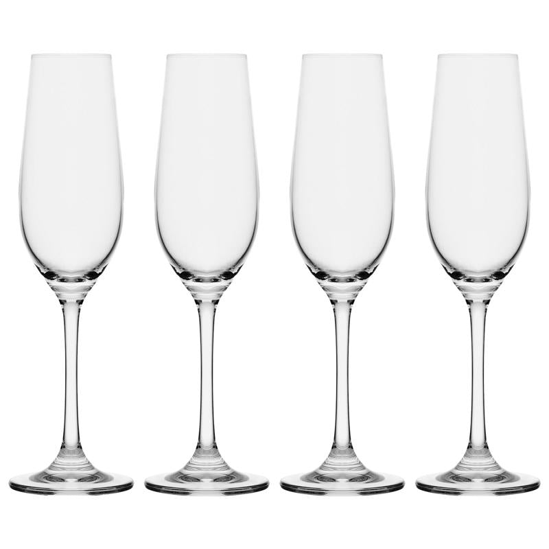 Mikasa Parker 8 oz Clear Crystal Flute Glass