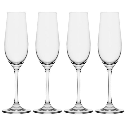 Mikasa Parker 8 oz Clear Crystal Flute Glass
