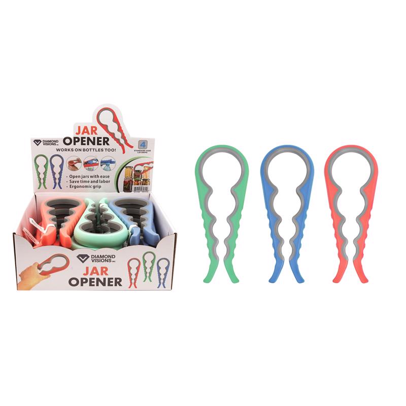 Diamond Visions Assorted ABS/Silicone Jar Opener
