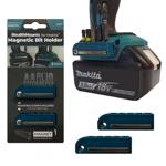 StealthMounts Bit Holders Compatible with Makita LXT; Blue ABS Magnetic Bit Holder 2 pk