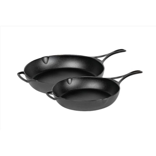 Lodge Blacklock Cast Iron Skillet Set Black