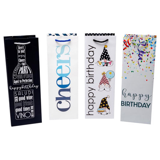 Blueoco BarY3 Assorted Birthday Wine Gift Bag
