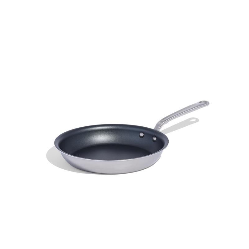 Made In Stainless Steel Fry Pan 10 in. Black/Silver