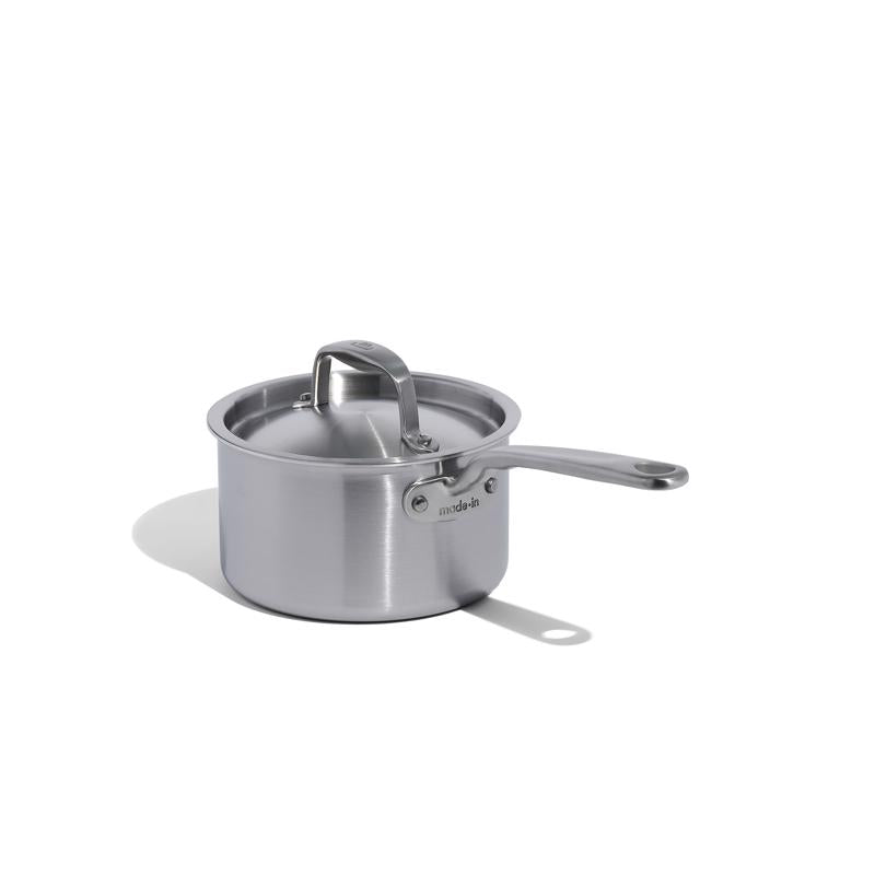 Made In Stainless Steel Saucepan 7 in. 2 qt Silver