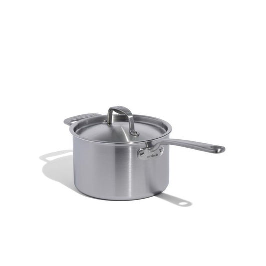 Made In Stainless Steel Saucepan 4 qt