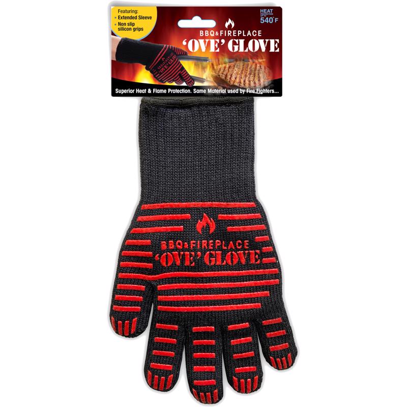 Ove Glove Black/Red Aramid/Cotton Oven Mitt