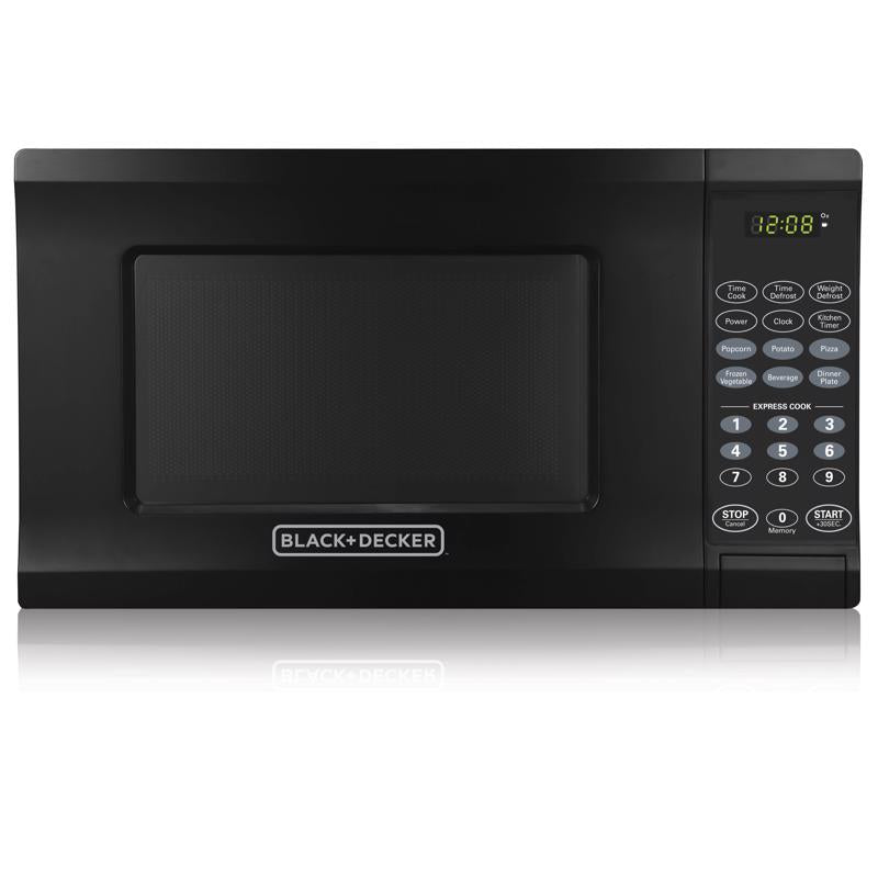 Black+Decker 0.7 cu ft Black Microwave 700 W