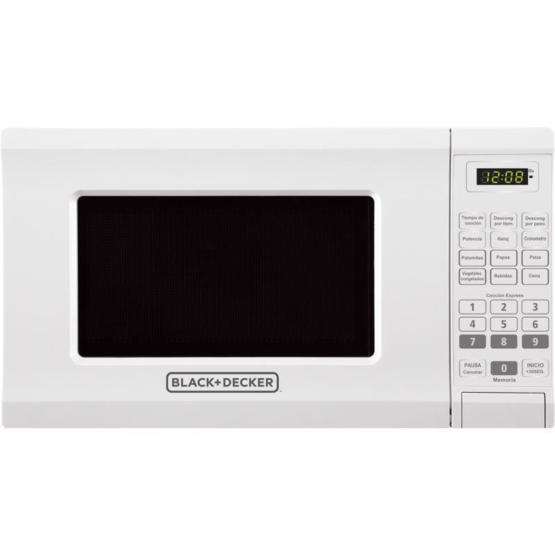 Black+Decker 0.7 cu ft White Microwave 700 W