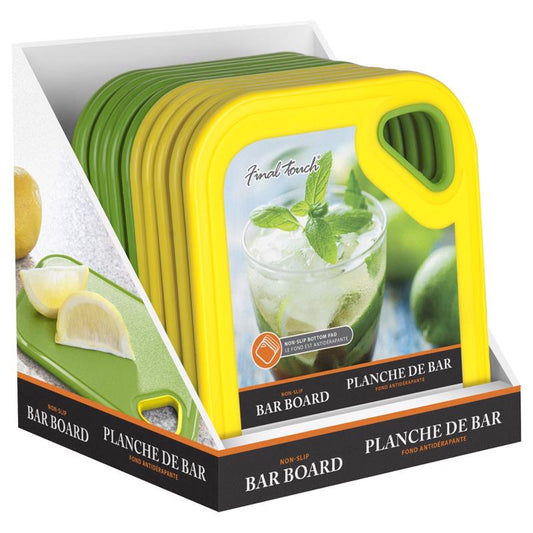 Final Touch 8 in. L X 6 in. W Plastic Cutting Board