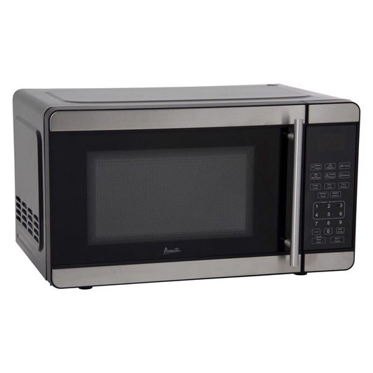 Avanti 0.7 cu ft Black/Silver Microwave 700 W