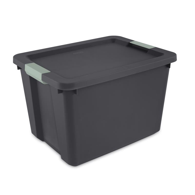 Sterilite 20 gal Gray Latch Storage Box 15.5 in. H X 23.62 in. W X 18.25 in. D Stackable