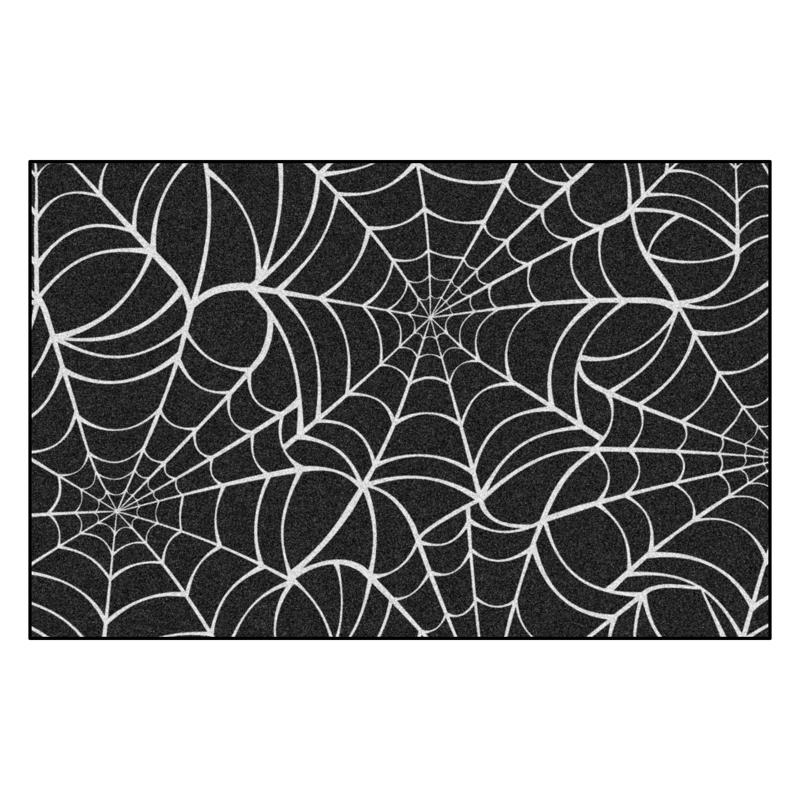 Fanmats 30 in. W X 20 in. L Multi-Color Spider Web Nylon Door Mat