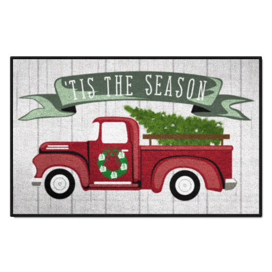 Fanmats 30 in. W X 20 in. L Multi-Color Holiday Truck Nylon Door Mat