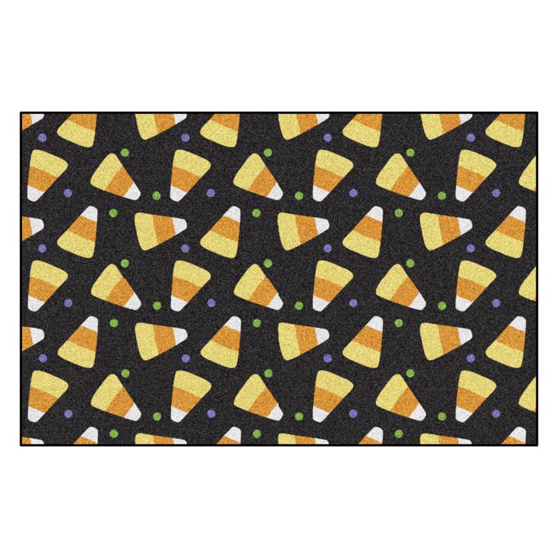 Fanmats 30 in. W X 20 in. L Multi-Color Candy Corn Nylon Door Mat