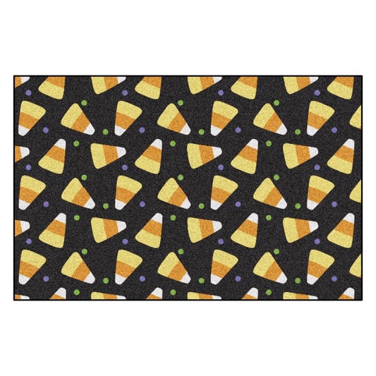 Fanmats 30 in. W X 20 in. L Multi-Color Candy Corn Nylon Door Mat