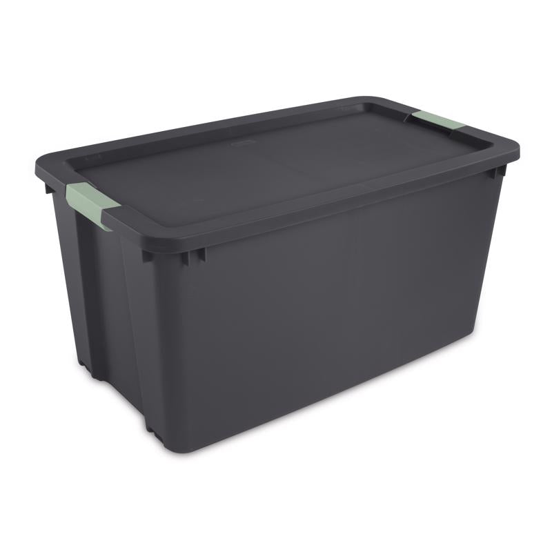 Sterilite 45 gal Gray Storage Tote w/Wheels 18.62 in. H X 36.12 in. W X 21 in. D Stackable