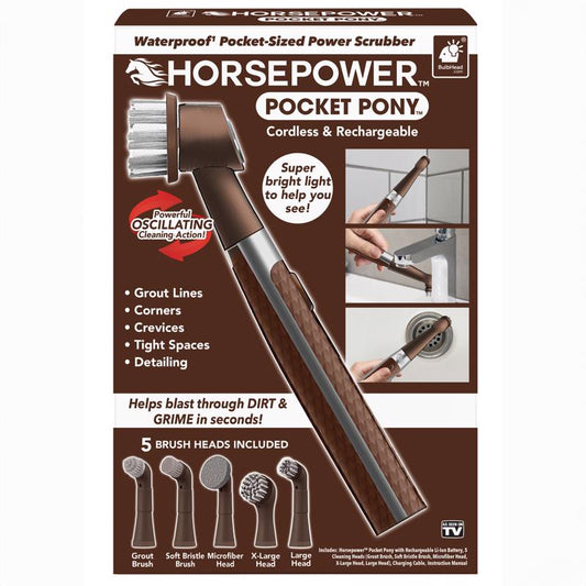 Horsepower Pocket Pony Scrubber Microfiber/Stainless Steel 1 pk