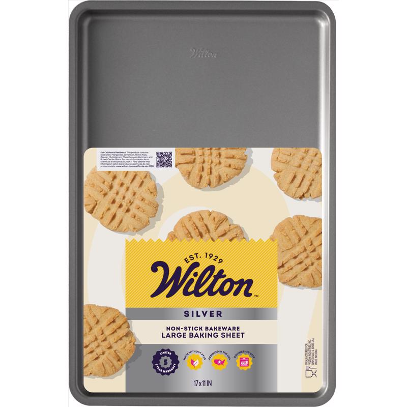 Wilton Silver 11 in. W X 17 in. L Baking Sheet Black 1 pc