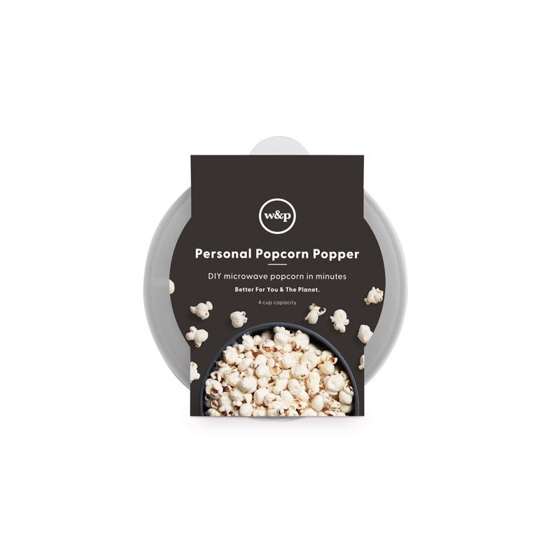 W&P Black 4 cups Air Microwave Popcorn Popper