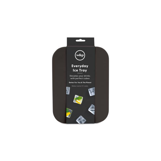 W&P Charcoal Silicone/Stainless Steel Ice Cube Tray