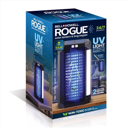 Bell & Howell Rogue Indoor and Outdoor Mosquito Zapper and Lantern 1500 ftÂ² 2 W