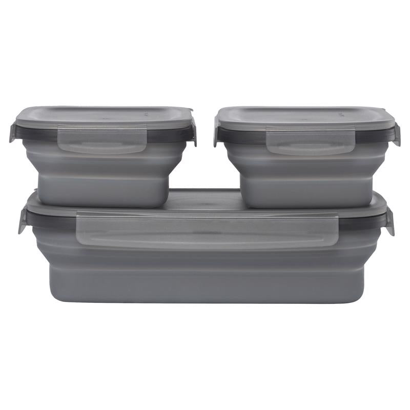 Drip EZ New Secondz Charcoal Food Storage Container Set 3 pk