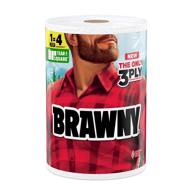 Brawny Tear-A-Square Paper Towels 152 sheet 3 ply 1 pk