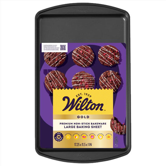 Wilton Gold 12 in. W X 17 in. L Large Baking Sheet Black 1 pc